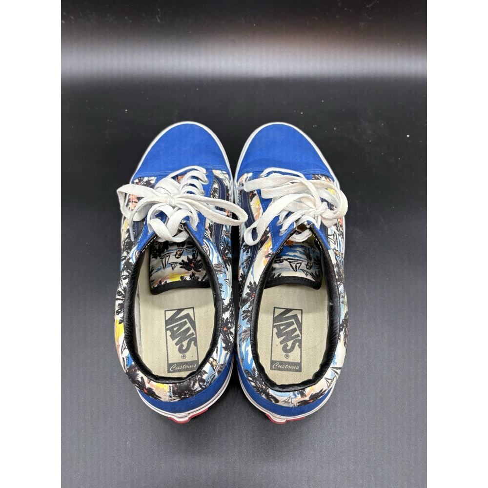 Vans Old Skool Hawaiian Tropical Floral Multicolor Canvas Sneakers Men's Size 10 - Picture 5 of 7
